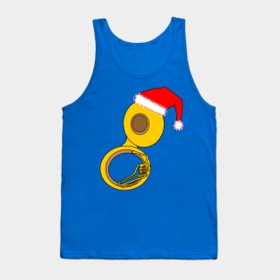 Santa Hat Tuba Tank Top